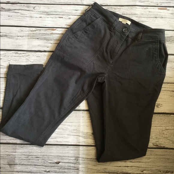 Ann Taylor Loft Grey Chino Pants 